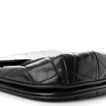 Chanel Glazed Calfskin Quilted Medium Bubble CC Flap Black 9 of 11