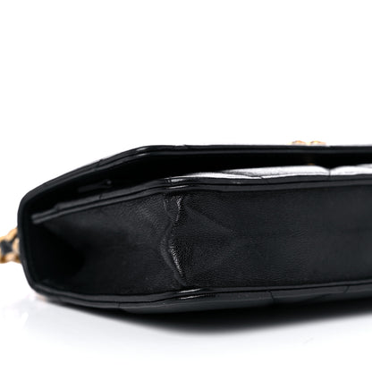 Chanel Goatskin Quilted Chanel 19 Wallet On Chain WOC Black 5 of 15