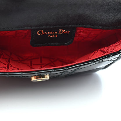Christian Dior Patent Cannage Mini Crossbody Pouch Black 5 of 10