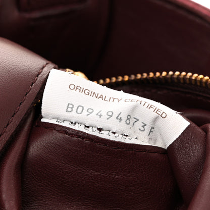 Bottega Veneta Grained Calfskin Maxi Intrecciato Cassette Crossbody Bag Bordeaux 7 of 10