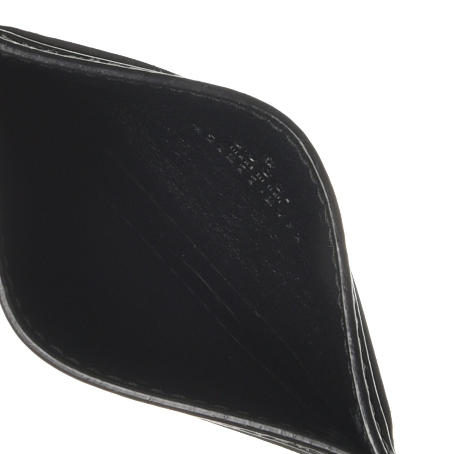 Calfskin Kingsnake Card Holder Black