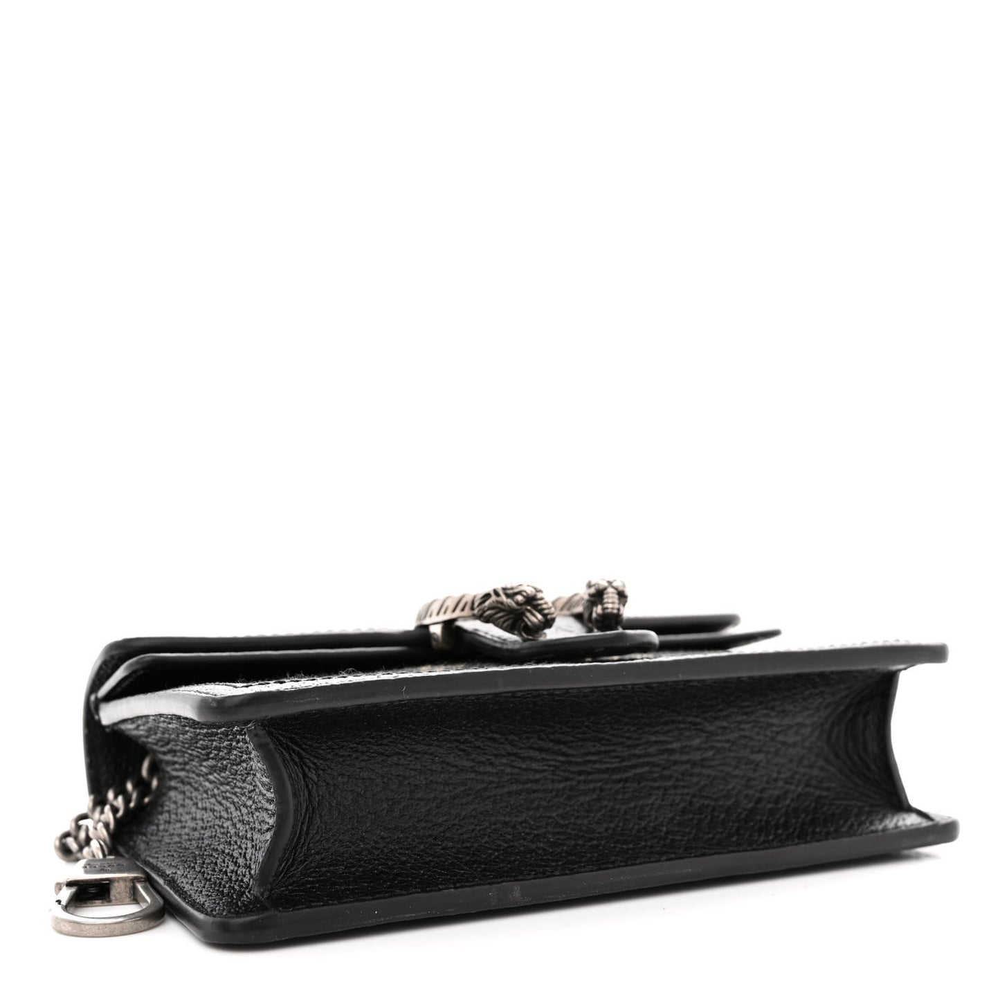 Jacquard Black Denim GG Monogram Super Mini Dionysus Shoulder Bag Black Ivory