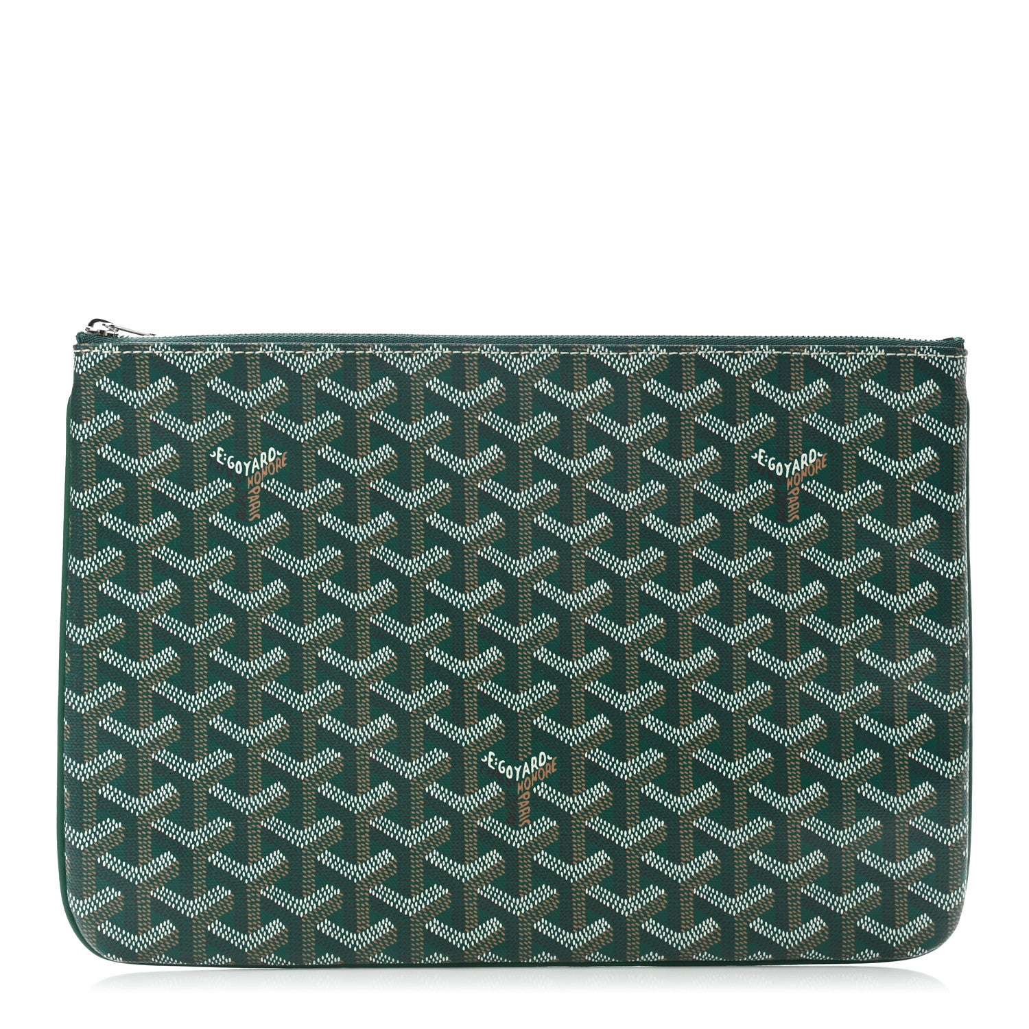 Goyard Goyardine Senat Pochette MM Green 1 of 7