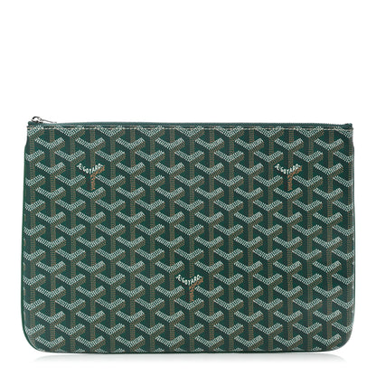 Goyard Goyardine Senat Pochette MM Green 1 of 7