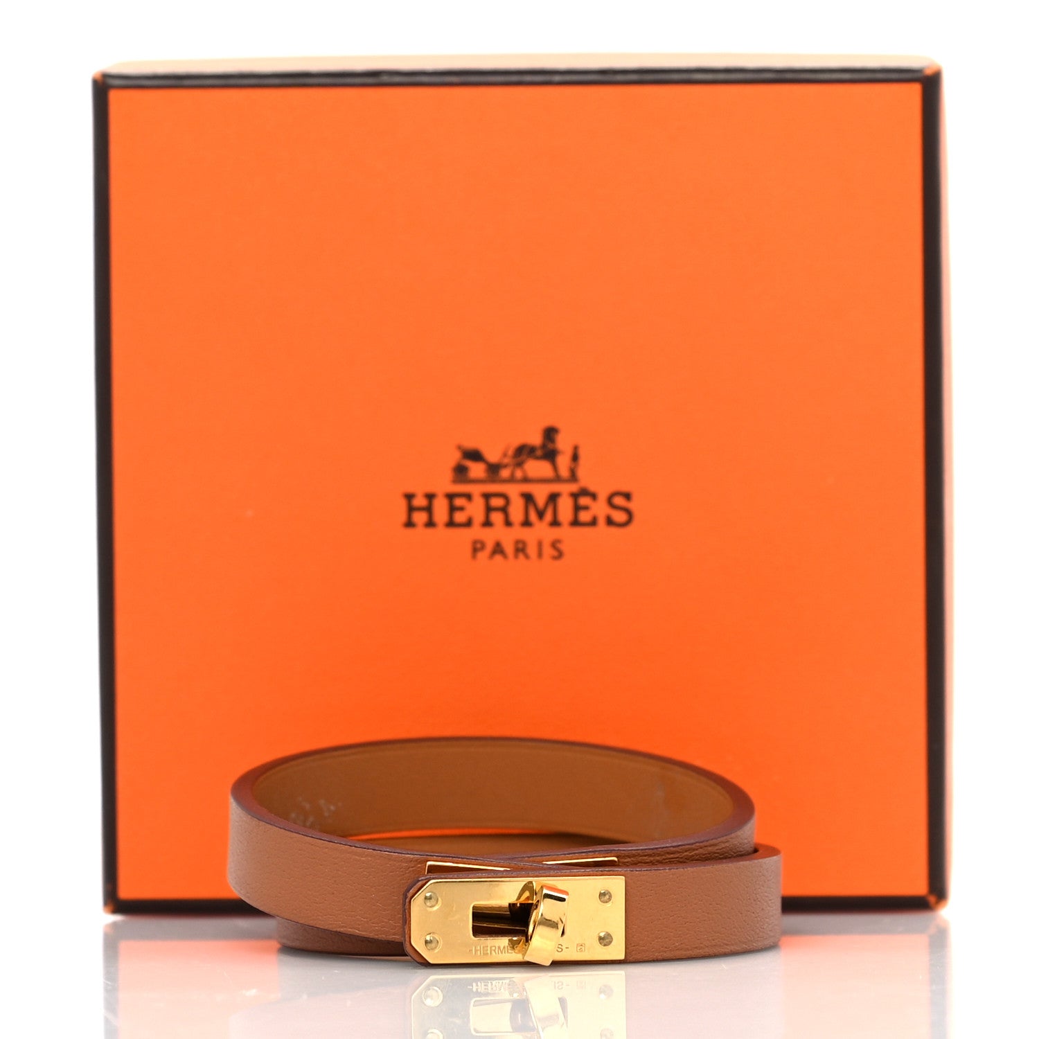 Hermes Swift Kelly Double Tour Bracelet T1 Gold 7 of 7