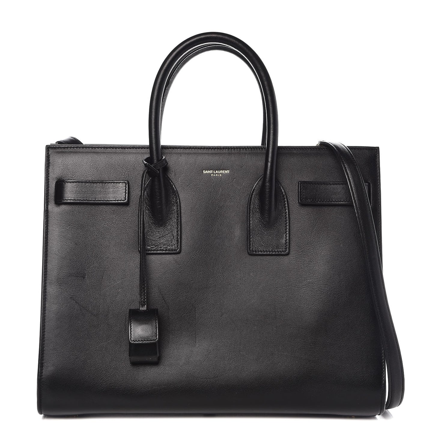 Calfskin Small Sac De Jour Black
