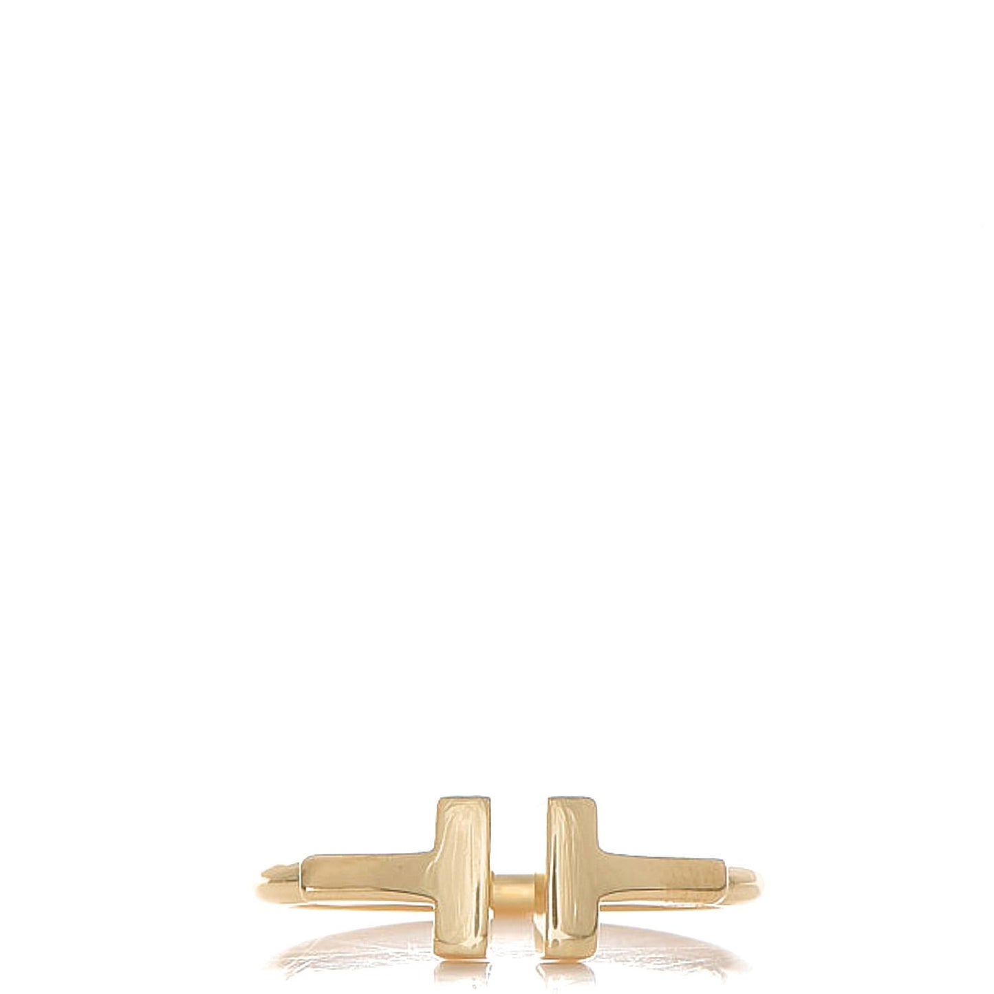 18K Yellow Gold T Wire Ring 4