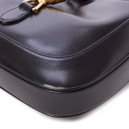 Gucci Boarded Dyana Lux Calfskin Small Jackie 1961 Hobo Black 5 of 9