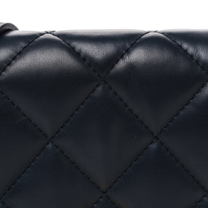 Chanel Calfskin Quilted Mini Nailed CC Flap Bag Blue 8 of 10
