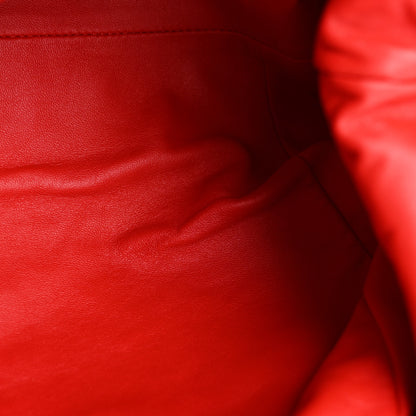 Bottega Veneta Nappa Maxi Intrecciato The Pouch Oversized Clutch Bright Red 9 of 9