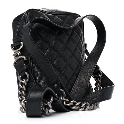 Chanel Calfskin Business Trip Vertical Camera Case Black 3 of 15