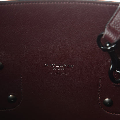 Saint Laurent Grained Calfskin Small Classic Sac De Jour Amaranto 6 of 9