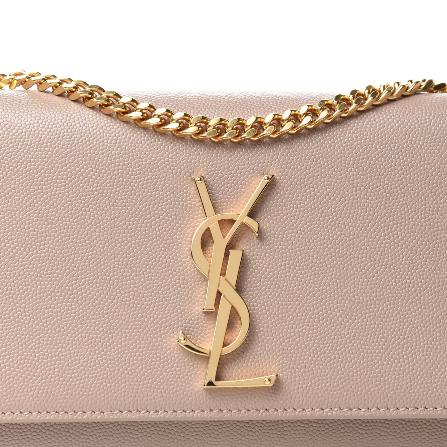 Grain De Poudre Small Monogram Kate Satchel Dark Beige
