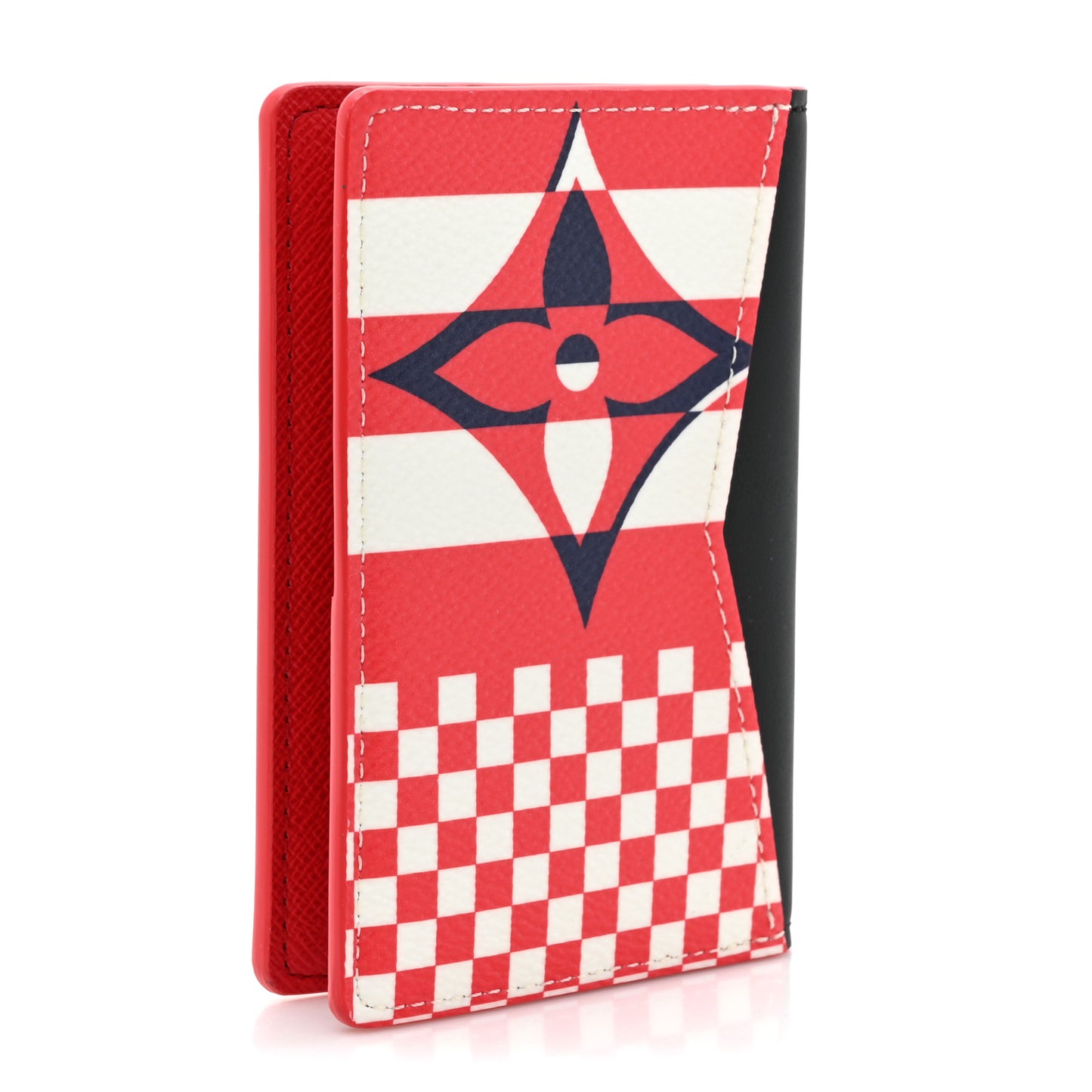 Damier Flags Pocket Organizer Red Blue