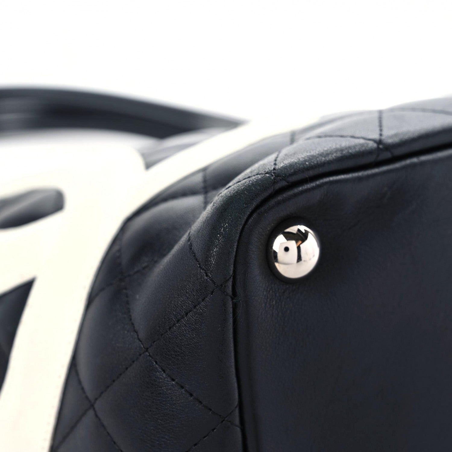 Chanel Calfskin Quilted Large Cambon Tote Black White 14 of 21