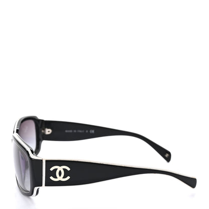 Chanel CC Sunglasses 5144 Black White 6 of 7