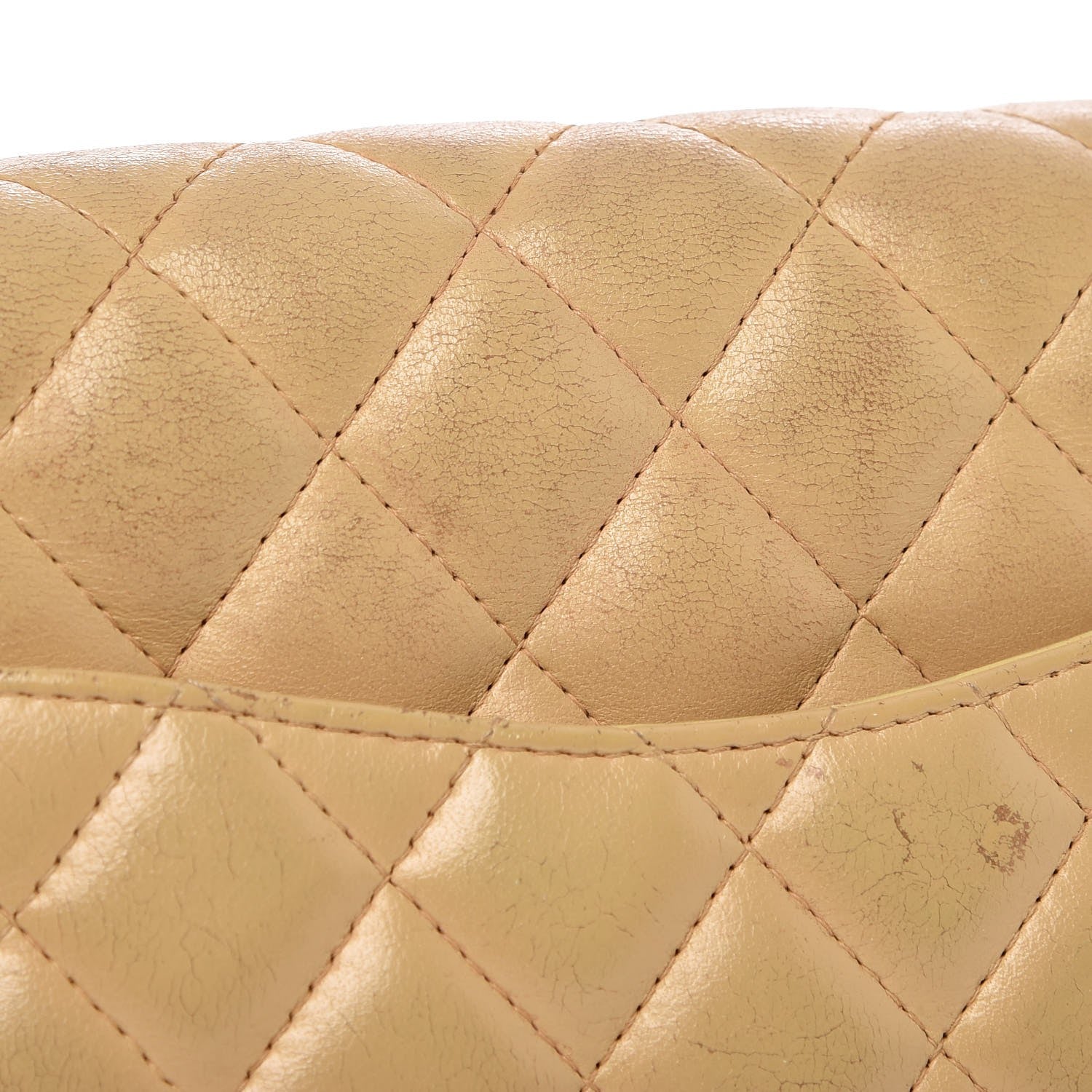 Chanel Lambskin Quilted East West Flap Beige 12 of 17