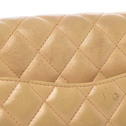 Chanel Lambskin Quilted East West Flap Beige 12 of 17