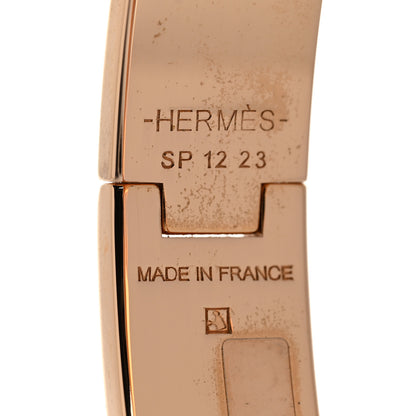 Hermes Enamel Narrow Clic Clac H Bracelet PM Vert Amande 4 of 5