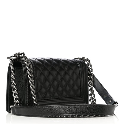 Chanel Caviar Quilted Small Boy Flap Black 3 of 15