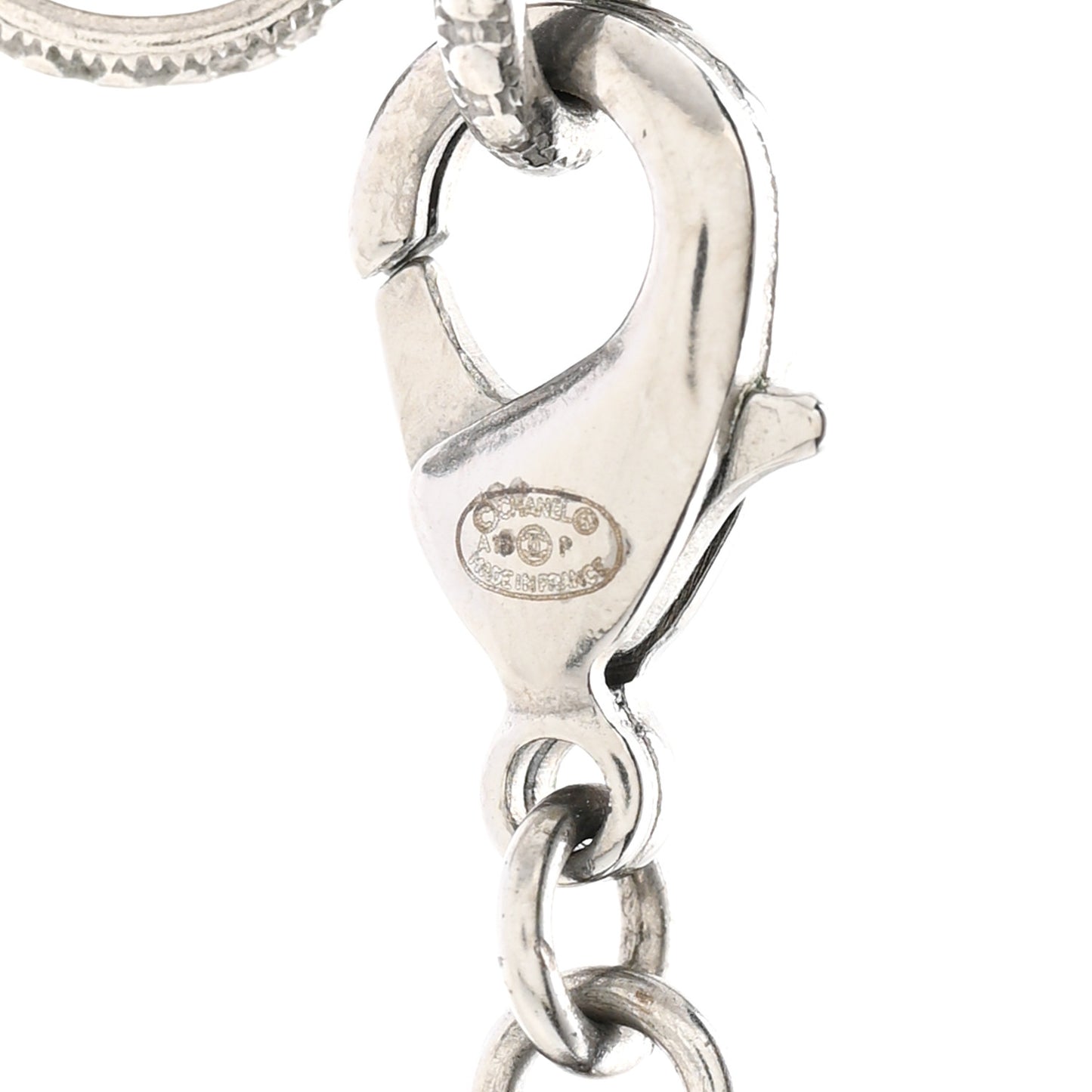 Ruthenium Graduated Pearl Crystal CC Long Necklace Dark Grey