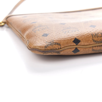 MCM Visetos Liz Shopper Tote Pouch Cognac 9 of 12