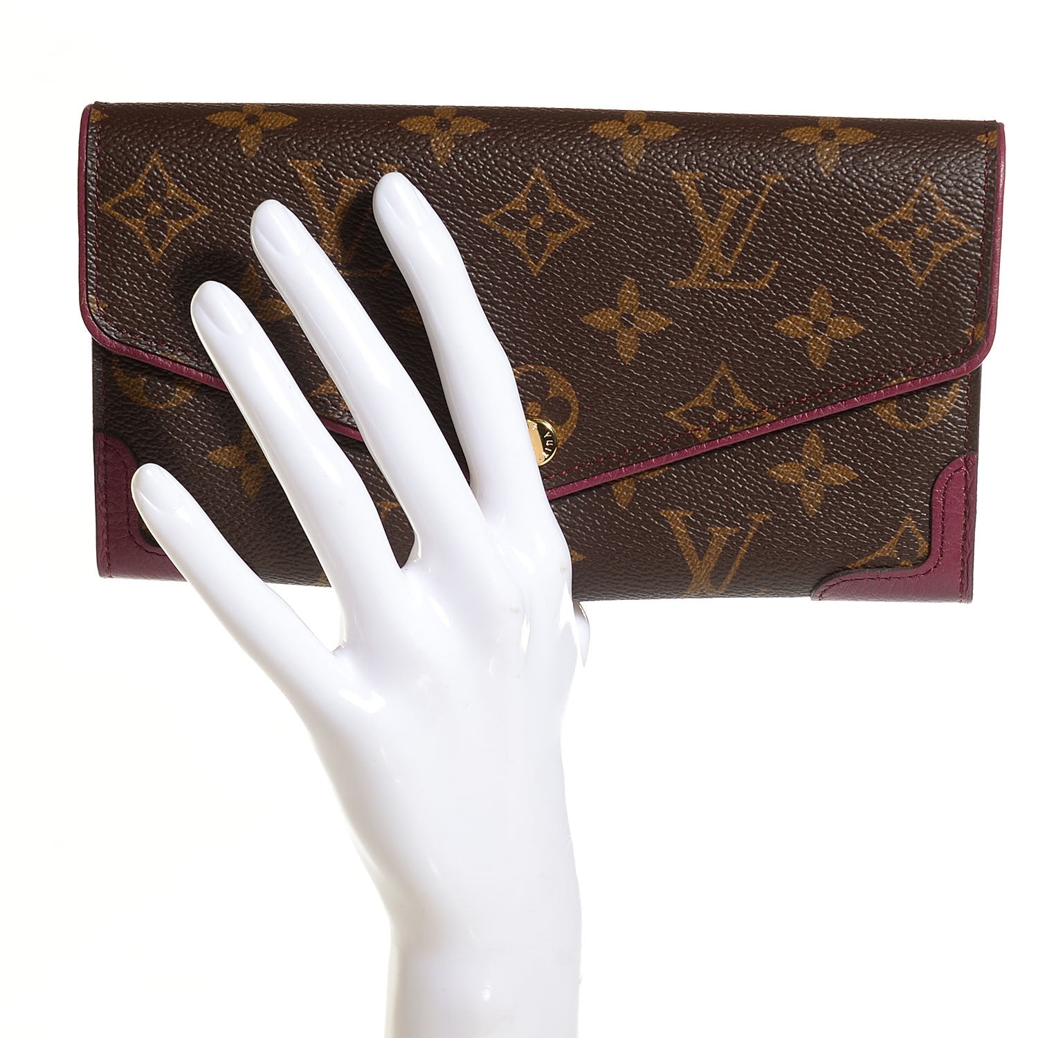 Louis Vuitton Monogram Sarah Retiro Wallet Aurore 2 of 8