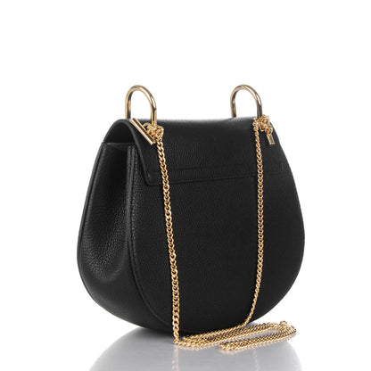 Chloe Grained Lambskin Drew Shoulder Bag Black 3 of 7