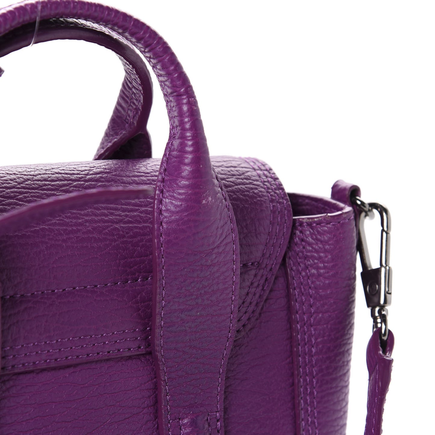 3.1 Textured Calfskin Mini Pashli Satchel Orchid