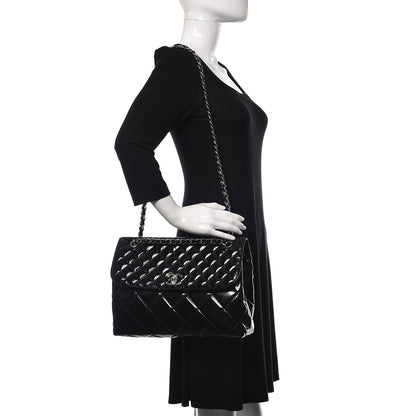 Chanel Vinyl Quilted In the Business Flap Bag Black 2 of 15