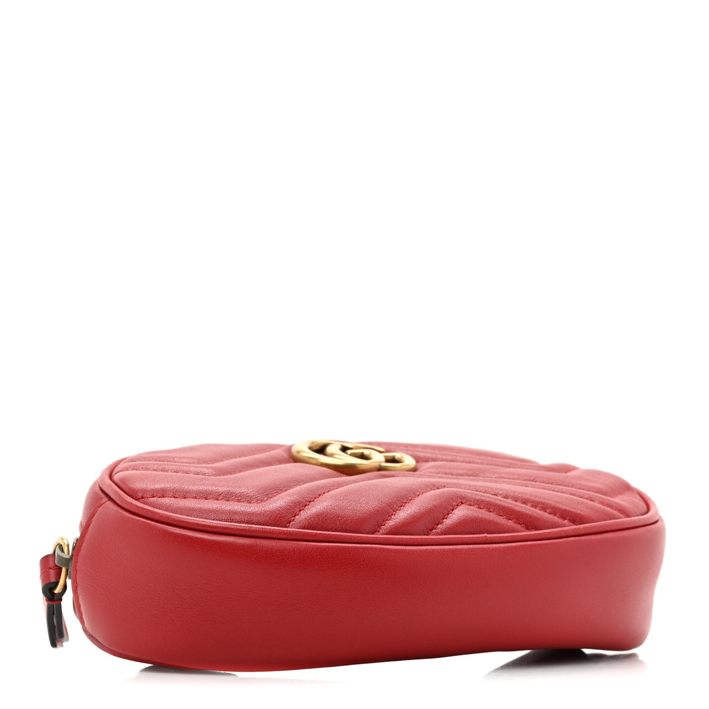 Calfskin Matelasse GG Marmont Belt Bag 85 34 Hibiscus Red