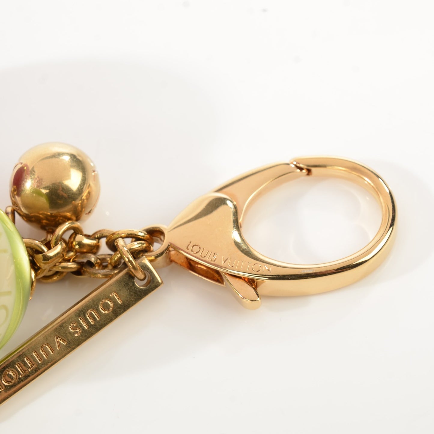 Mini Lin Croisette Bag Charm Pink Green
