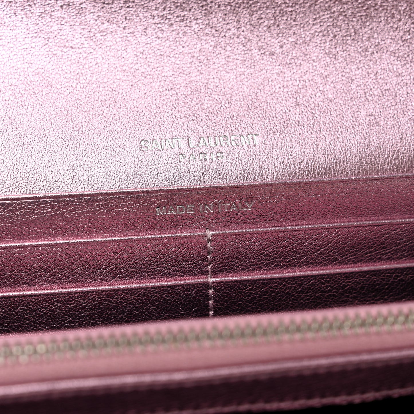 Metallic Calfskin Classic Monogram Cassandre Wallet New Azalea