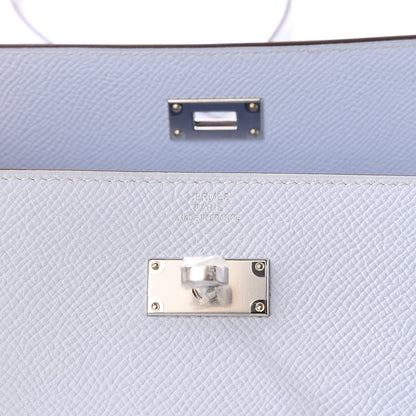 Hermes Epsom Kelly Wallet To Go Bleu Brume 7 of 9
