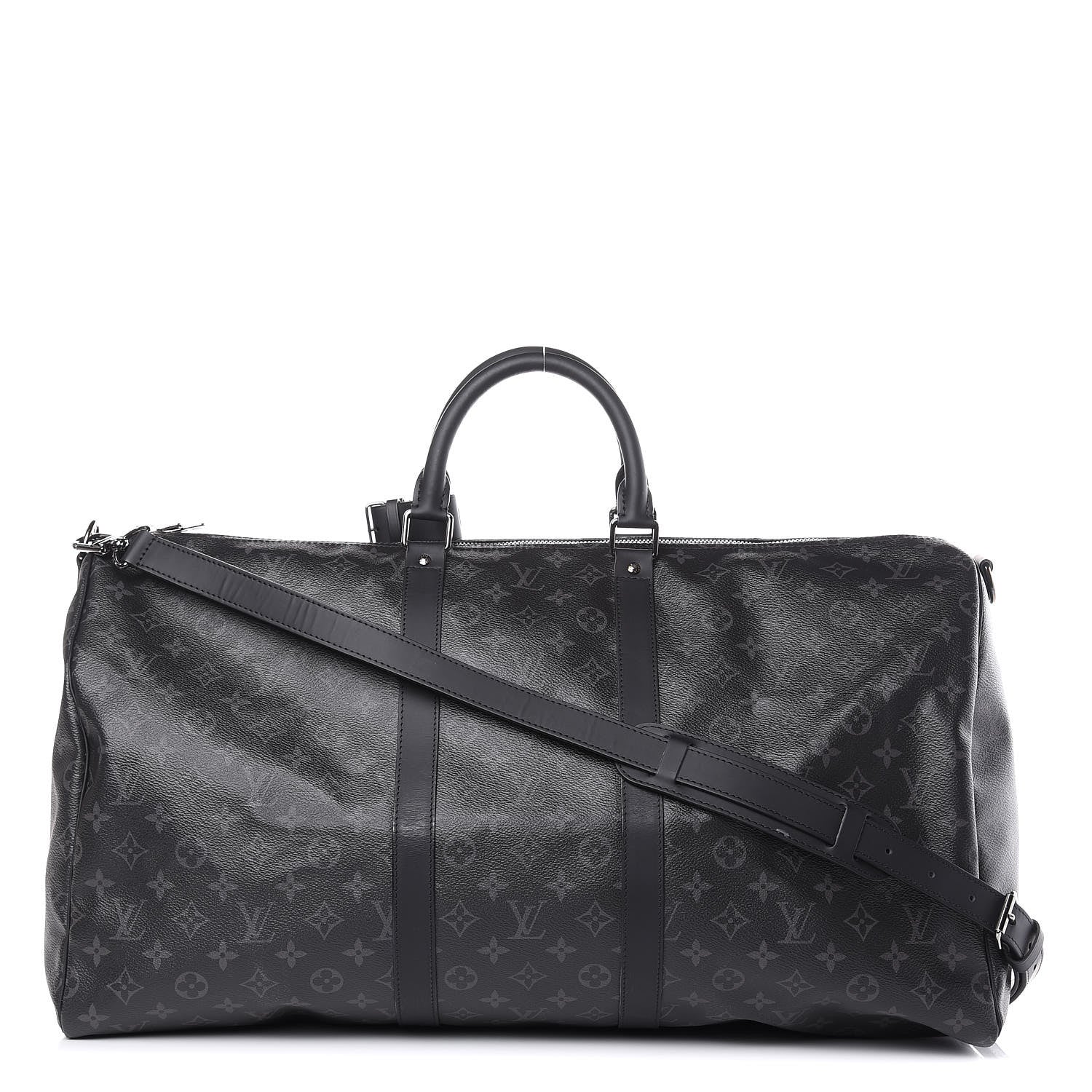 Louis Vuitton Monogram Eclipse Keepall Bandouliere 55 1 of 12