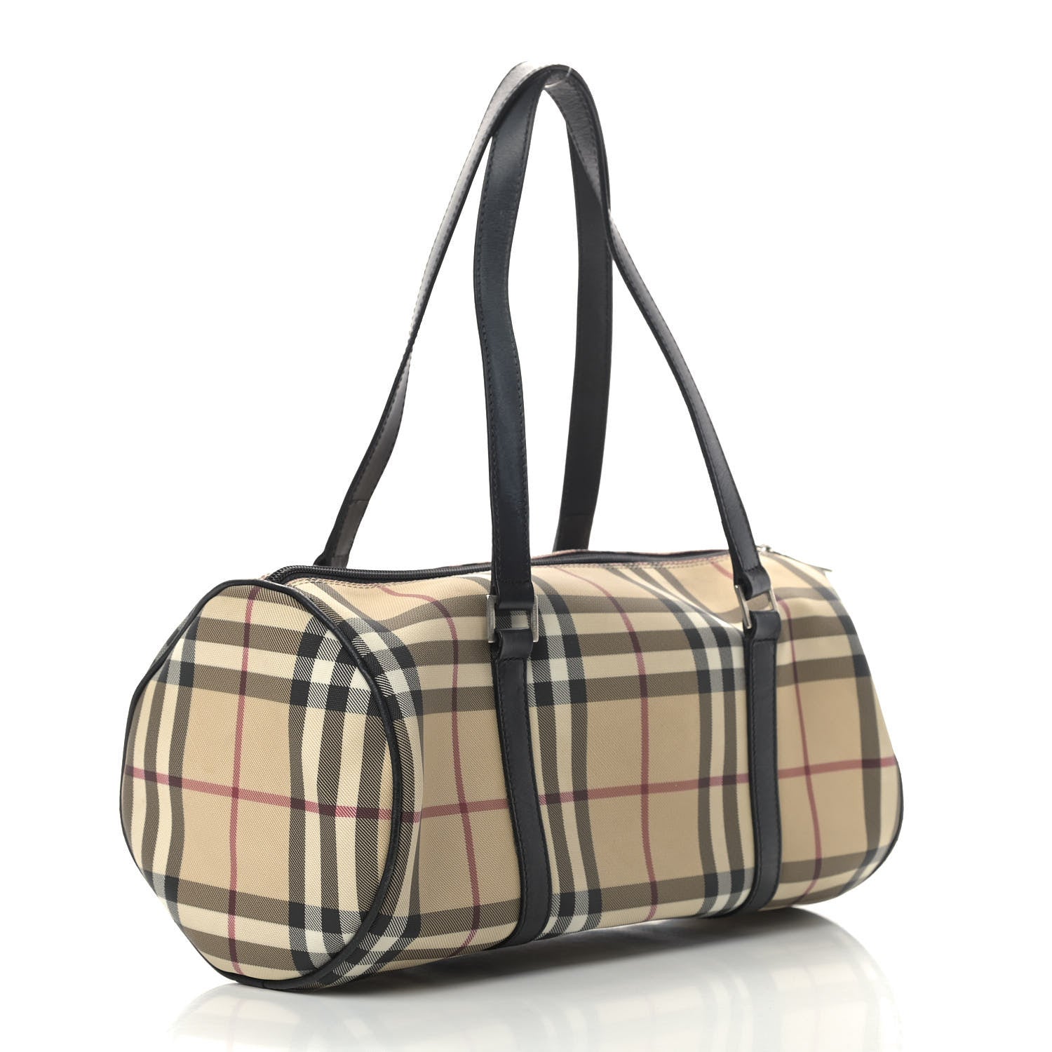 Burberry House Check Barrel Bag Black 2 of 13