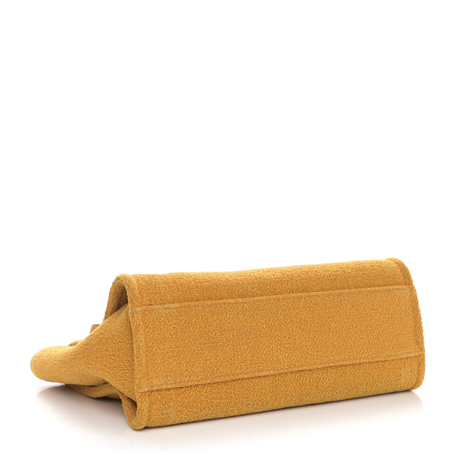 Lurex Canvas Small Deauville Tote Yellow