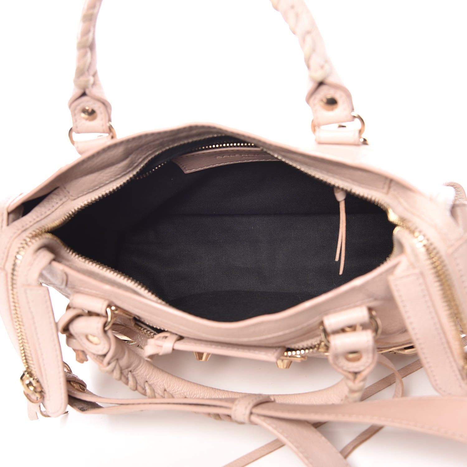 Balenciaga Chevre Gold Metallic Edge Hardware Mini City Rose Aubepine Bois de Rose 5 of 18