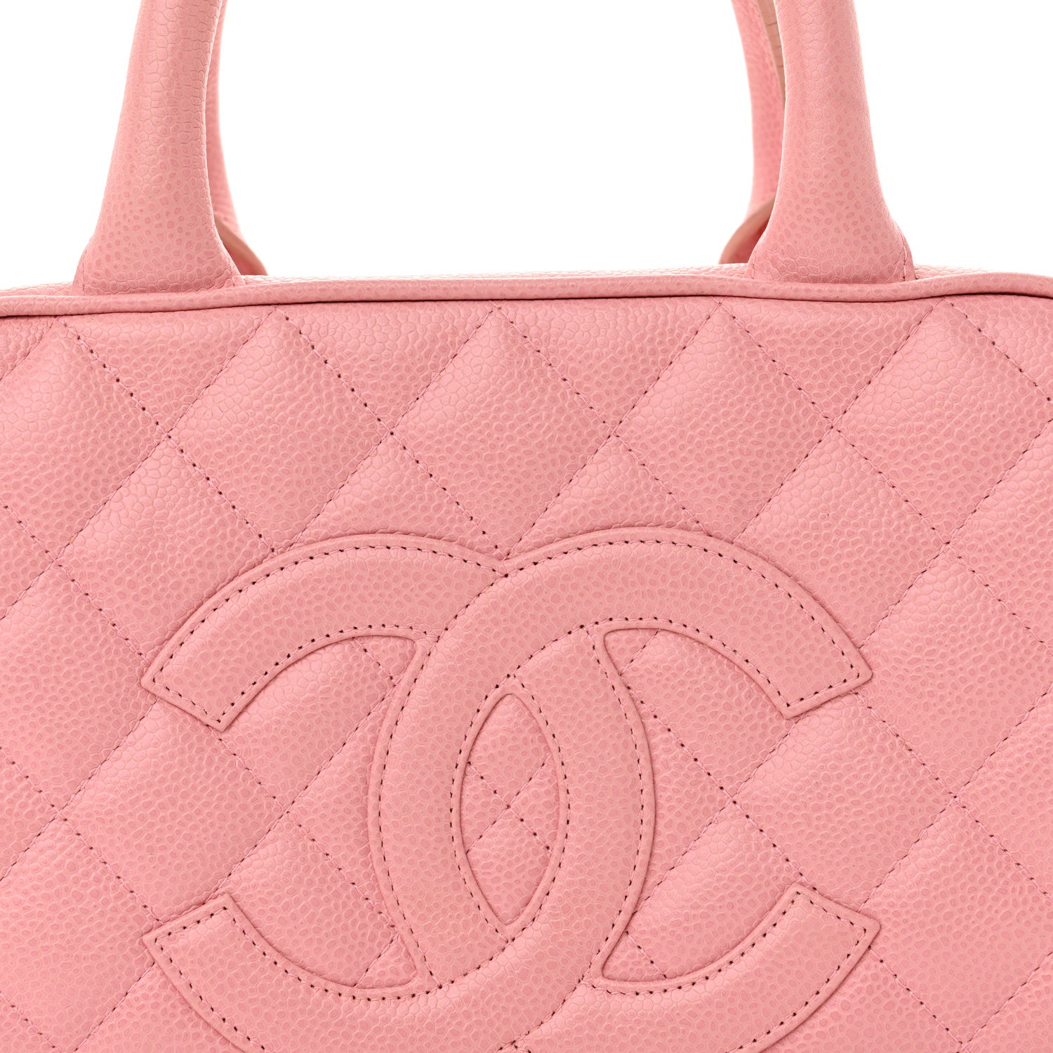 Chanel Caviar Quilted Small Bowler Pink 8 of 16