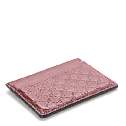 Gucci Guccissima Card Holder Hibiscus Red 4 of 8