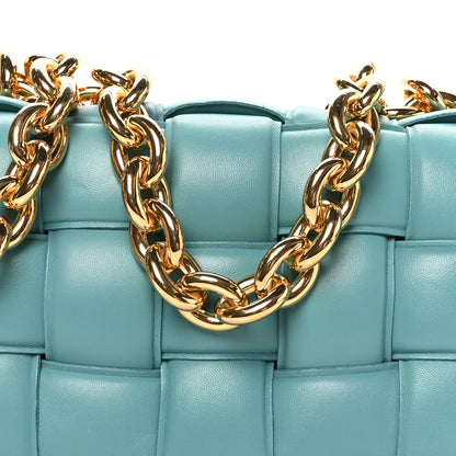 Bottega Veneta Lambskin Maxi Intrecciato Padded Chain Cassette Crossbody Bag Linoleum 6 of 8