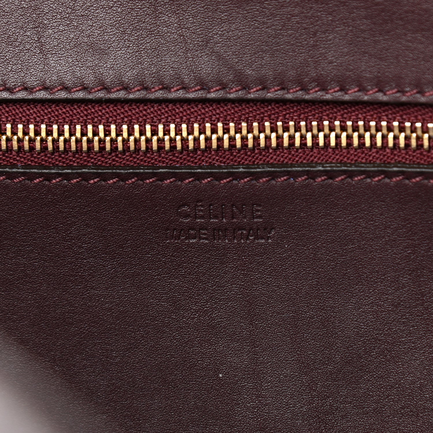 Celine Smooth Calfskin Small Tie Knot Tote Burgundy 6 of 18