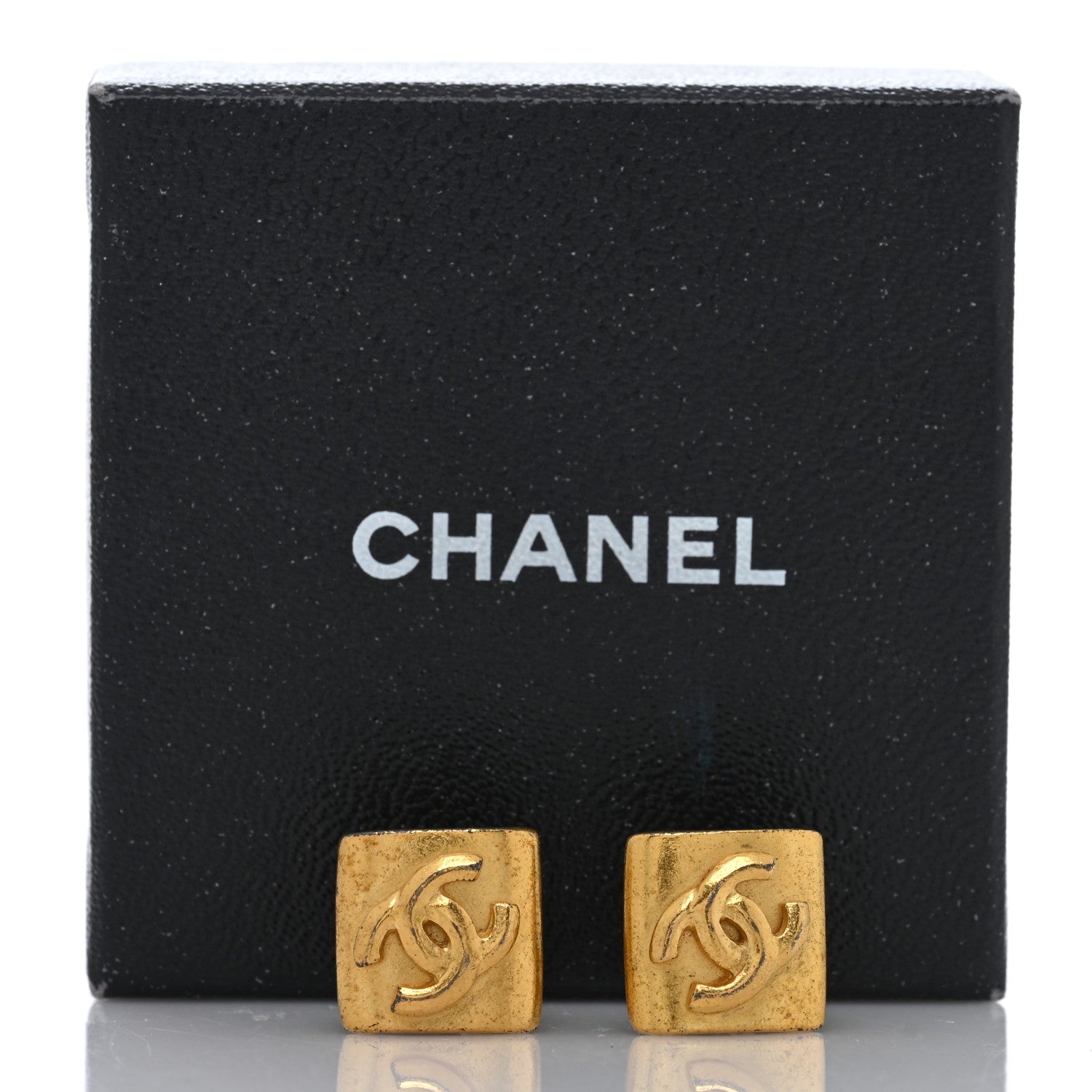 Chanel CC Clip On Earrings Gold 5 of 5