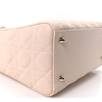 Christian Dior Lambskin Cannage Medium Lady Dior Light Pink 9 of 10