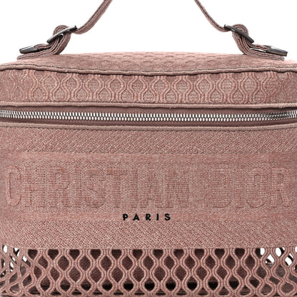 Christian Dior Mesh Embroidered Diortravel Vanity Case Clay 7 of 14