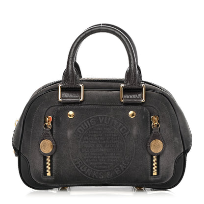 Louis Vuitton Havane Stamped Trunk Bowler PM Gray 1 of 16