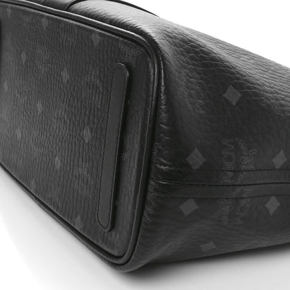 MCM Visetos Small Liz Reversible Shopper Tote Black 15 of 16