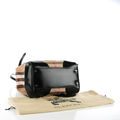 Burberry House Check Small Canterbury Tote Black 4 of 8