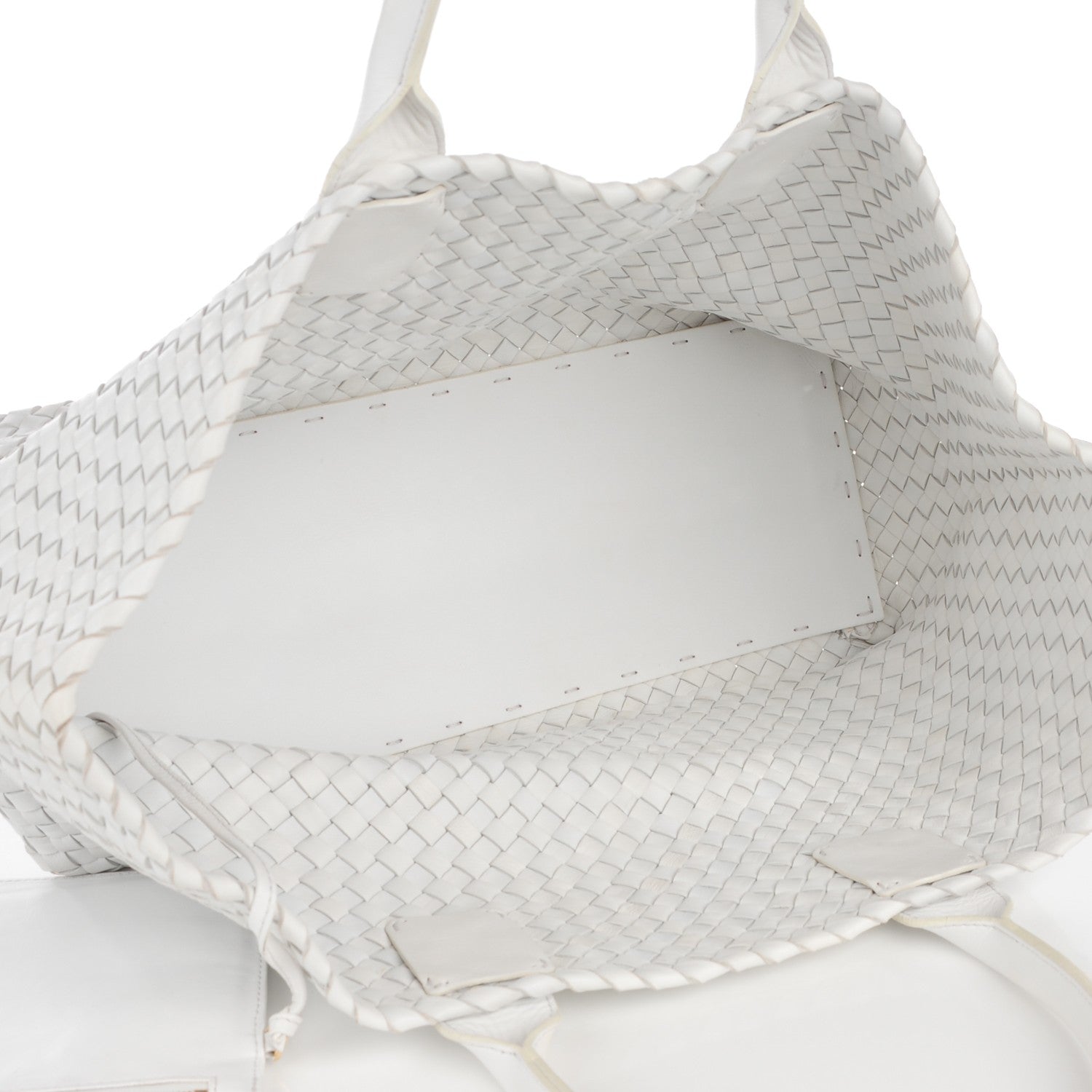 Bottega Veneta Nappa Intrecciato Medium Cabat Bianco White 6 of 8