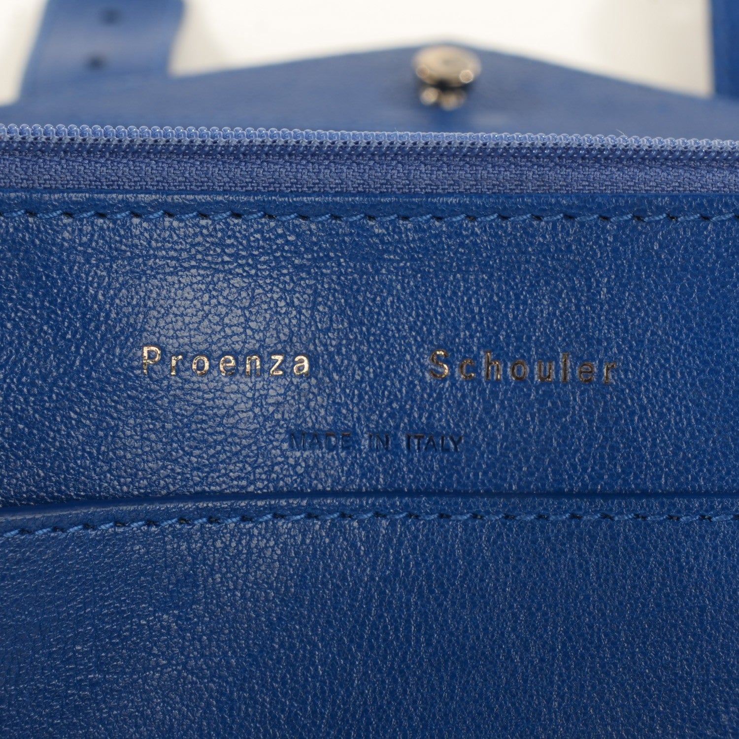 Proenza Schouler Lambskin PS1 Large Chain Wallet Royal Blue 5 of 6